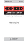 FERROELECTRICS LETTERS SECTION杂志封面